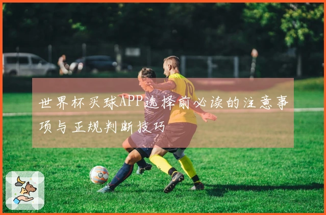 世界杯买球APP选择前必读的注意事项与正规判断技巧